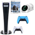 Extra PlayStation Console GOW Charging Dualsense Controller Blue 5 Dock Sony with and Dual Digital