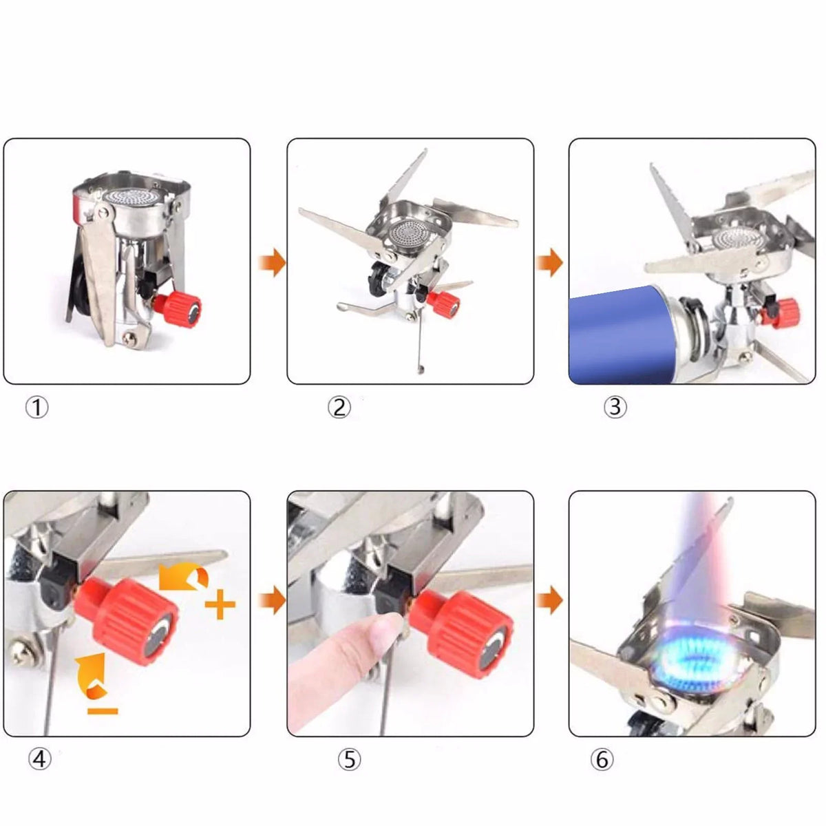 Cooking On Camp 4000w Mini Outdoor Camping Burner Picnic Stove Sale Tool Foldable Gas Clearance