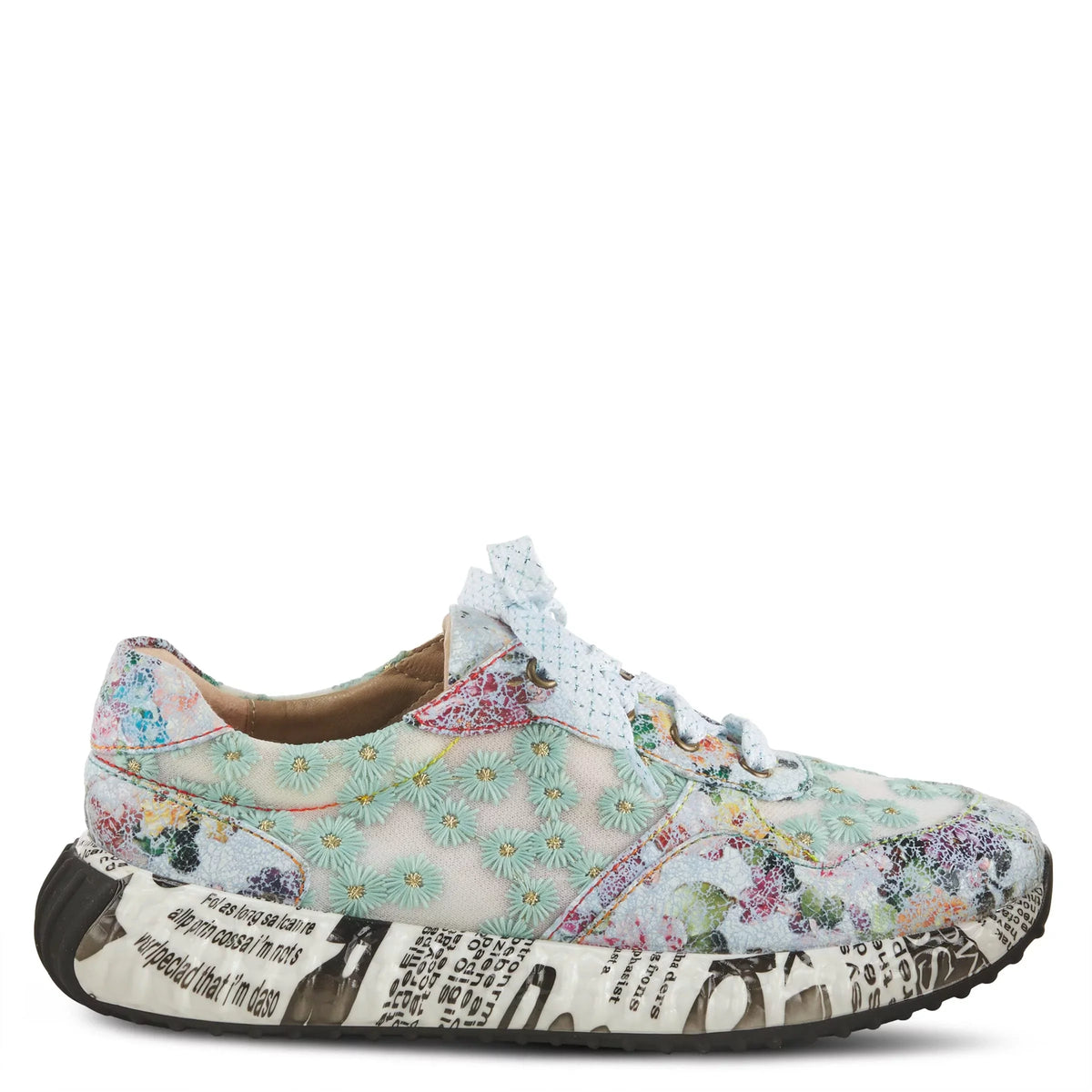 / Daisymae US Step Women's L'Artiste Fashion Spring Sneaker 10.5-11 Beige EU 42 Multi
