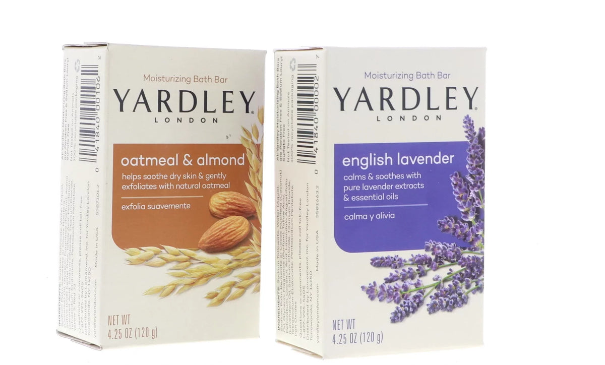 PCS 6 oz Yardley Bar, Bar, Oatmeal Bath Lavender Yardley English 6 Almond oz PCS, & 4.25 4.25 Bath