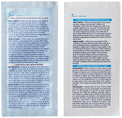 Strips 6) of Deep Combo (Pack Cleansing 14 Face/Nose Pore ea Biore Pack