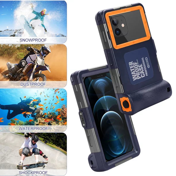 LCD to Liquidproof K7 Snorkeling Video UrbanX Underwater Lanyard And Protective with Inch Surfing Diving Professional Up Lenovo for Case Phones all 6.9 Swimming Housing [15m/50ft] Photo