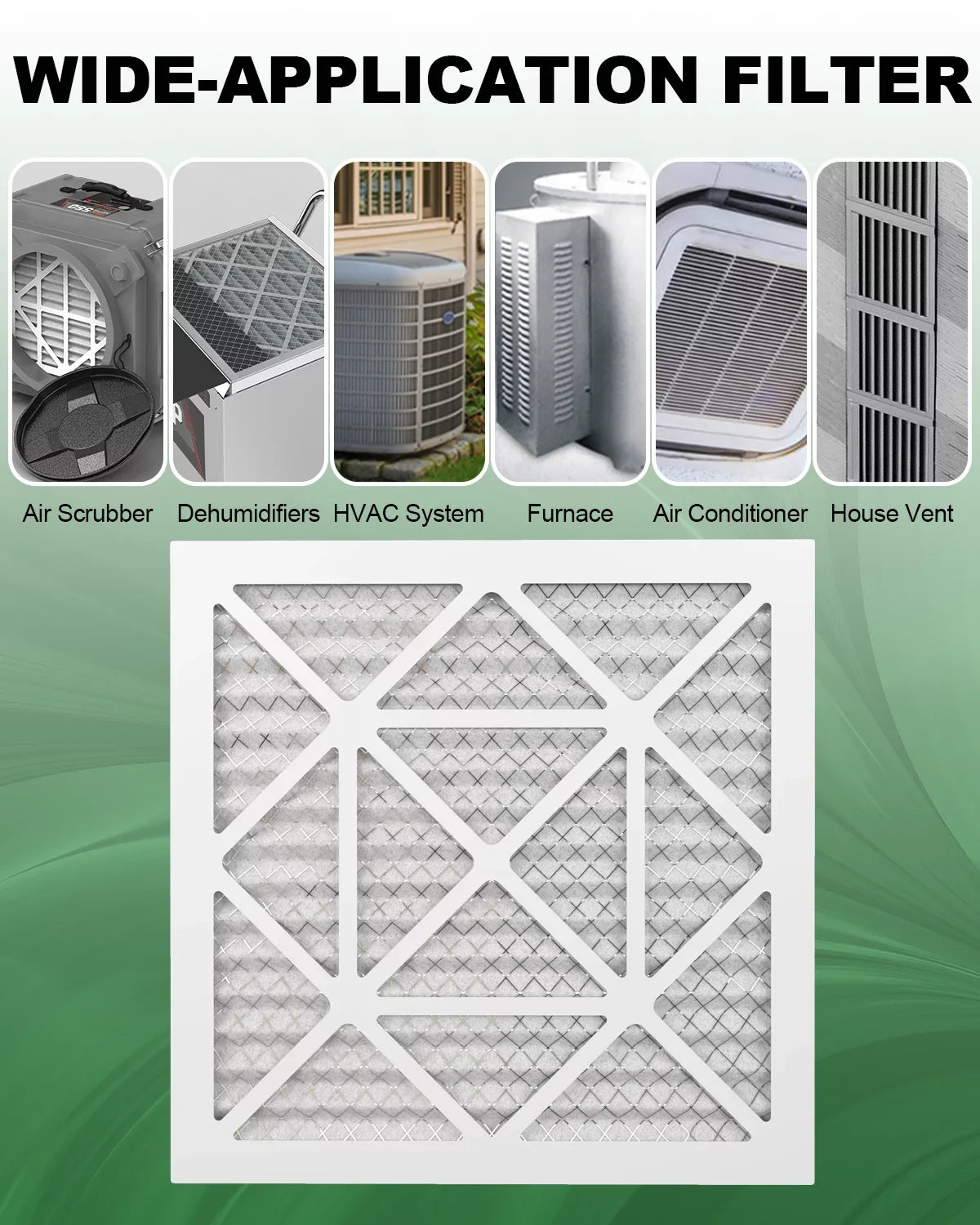 AC Pack 6 Filter TRIGHTFILTERS MERV Air Home 8 Furnace 24x24x1 Filters Pleated HVAC