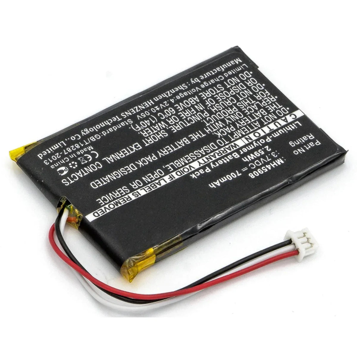 for High Battery 700 3.7V, Battery MH45908 BNA-WB-P1459 Wireless Li-Pol, mAh, - Ultra Corsair Battery Capacity Accessories Batteries Replacement N - Headset