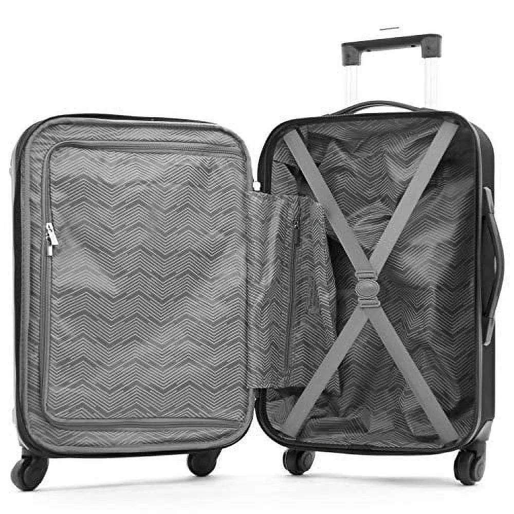 Travel Midtown Set, Luggage 4-Piece Hardside Black Club Travelers