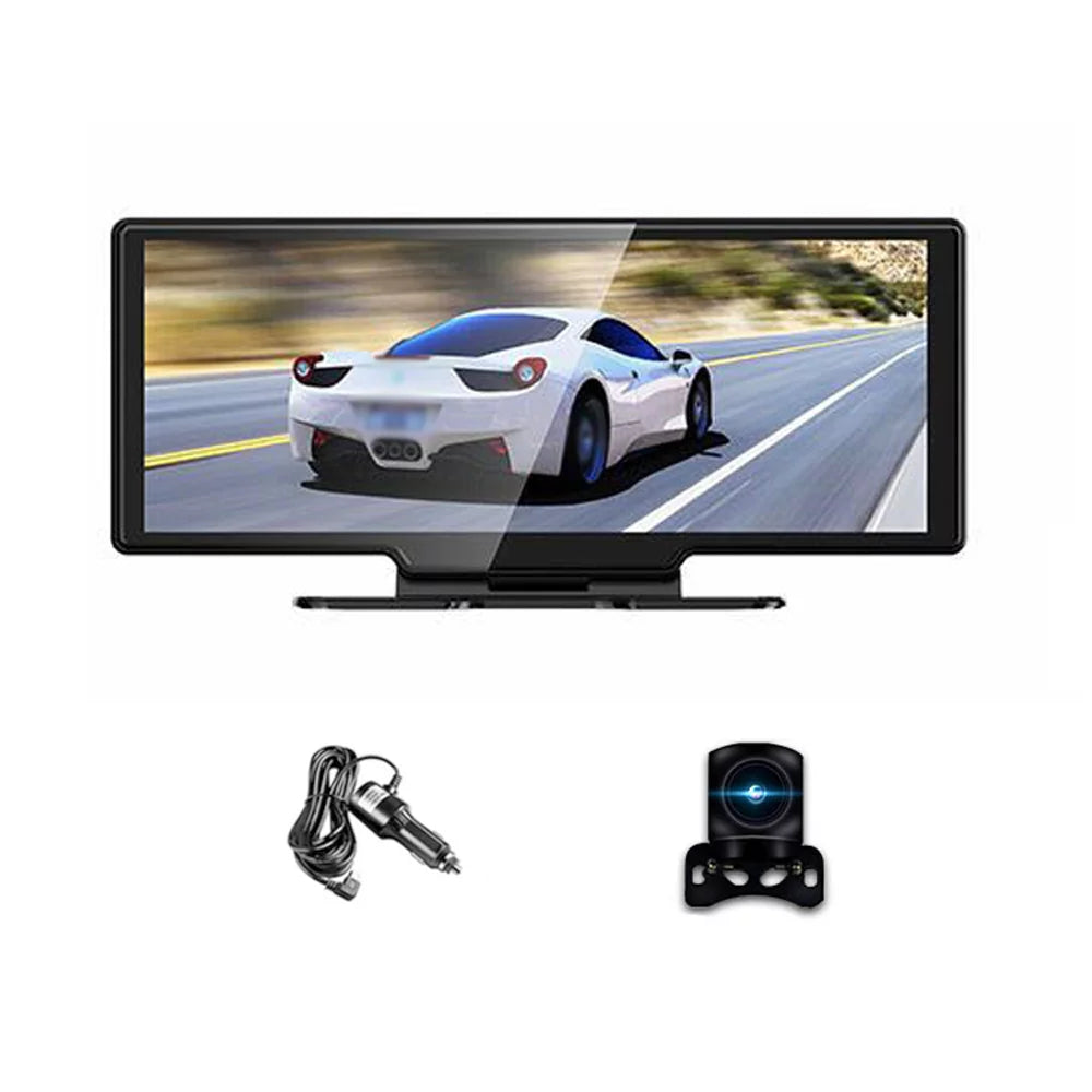 & Inch Essential Hands-Free G-Sensing, Touchscreen, Dash 4K Rear Recorder DVR Front Camera Android Pristin Dash WiFi, for Recording, Auto Driving Calling 10.26 Loop Carplay