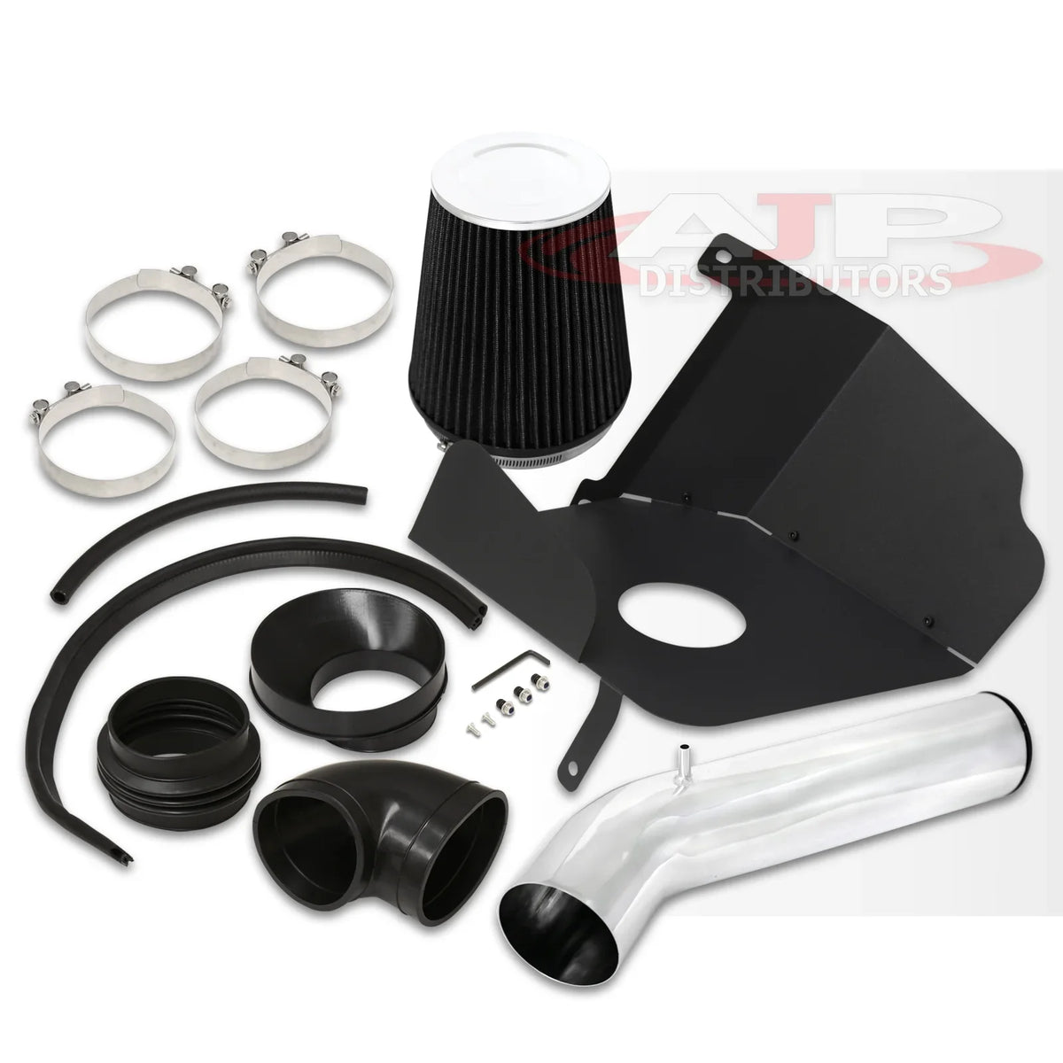 GMC Induction Filter Air Cold XL Cadillac System Distributors Silverado Escalade  Chevy + AJP Suburban Sierra Yukon Heat Compatible/Replacement Avalanche V8 Shield Intake For Tahoe Polish Aluminum
