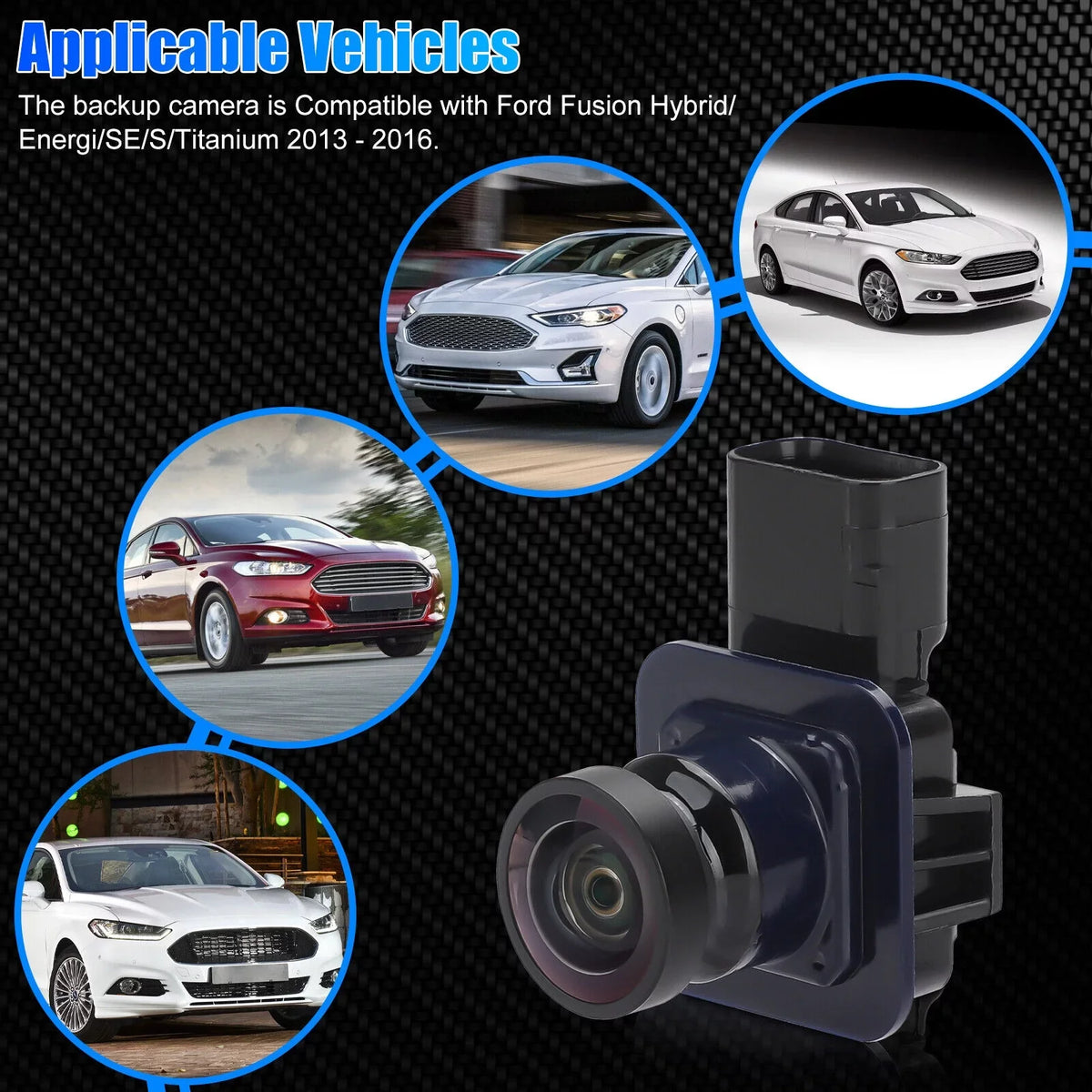 Ford Assist Fusion View Camera ES7T19G490AA Parking Backup Rear 2013-2016 For
