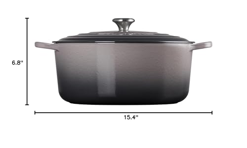 Le Creuset Enameled Cast Iron Signature Round Dutch Oven, 7.25 qt., Caribbean