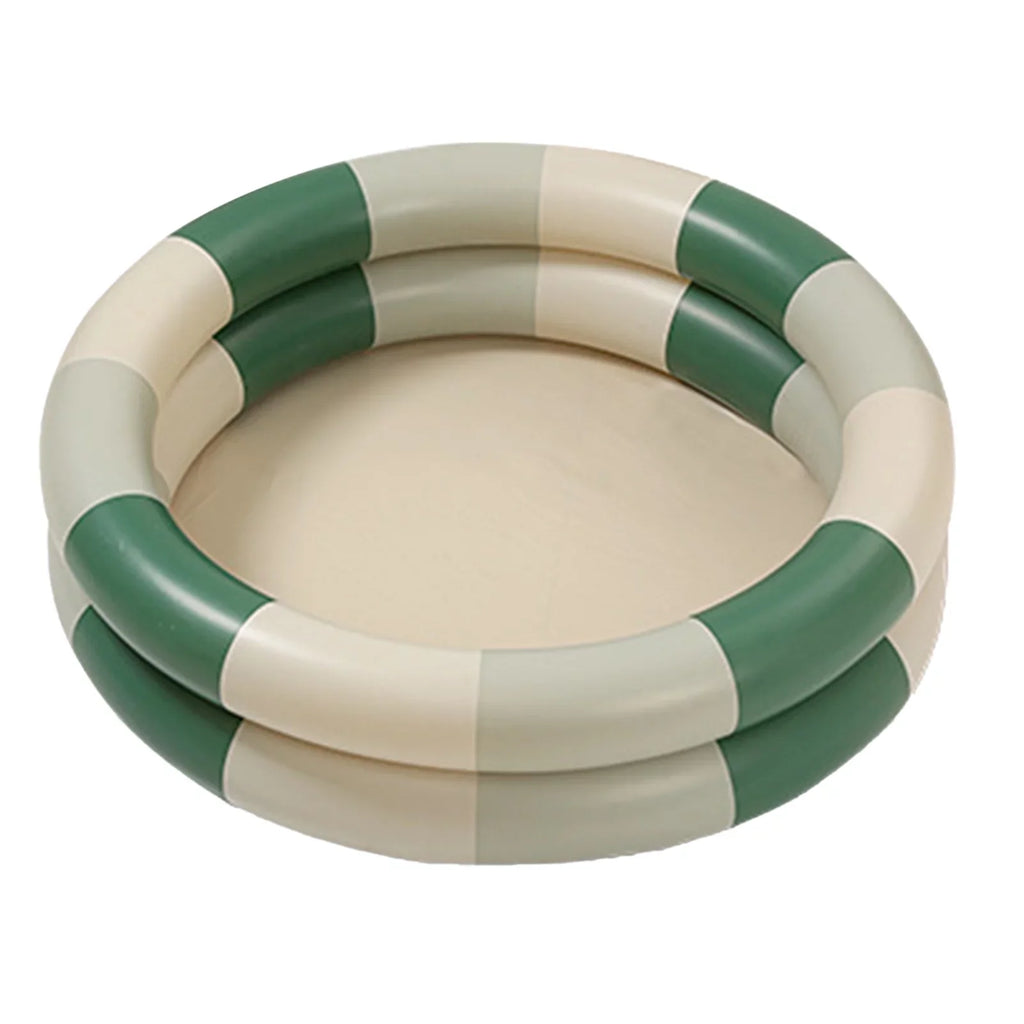 Blow Buumin Design Inflatable  Pool Up Liquid Retro Thickened Cute Baby Pool Swimming Family Green Pool