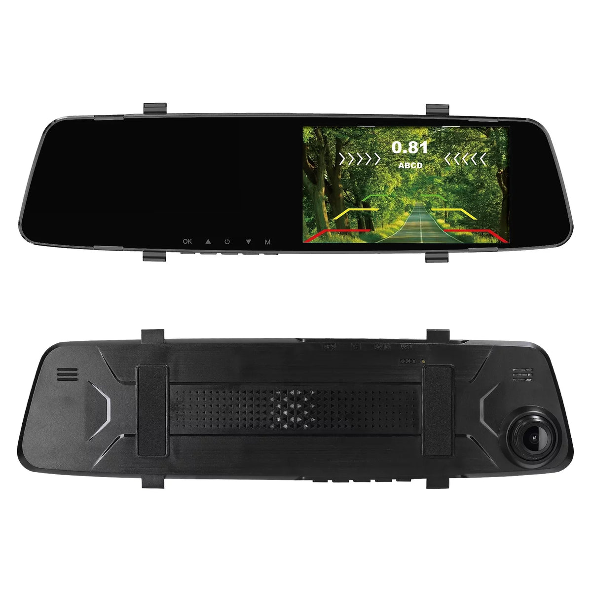 Nebublu Support Dash Reco Dual Inch Inch Rear Reverse Dual 4.3 DVR Radars Cam Screen Dash 4.3 Screen Dash Rear Camera,1080P Rear 4.3 Camera Radars Rear Dual Inch Radars Camera Camera Reverse 4