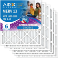 FPR Furnace AIR. FILTERS Conditioner Comparable to WICKED Air AIRX 25x25x1 & Made Pleated Premium 9 Electrostatic - USA 1500 AC MERV 6 HVAC CLEAN 25x25x1 13 MPR by Filter Pack Filter Filters 2200 Air