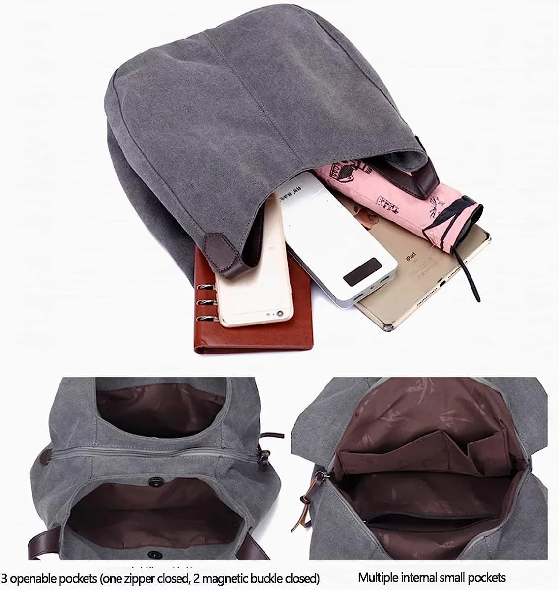 Purses Purse Handbags Totes Hobo Canvas Women Pocket Bags Multi Shoulder