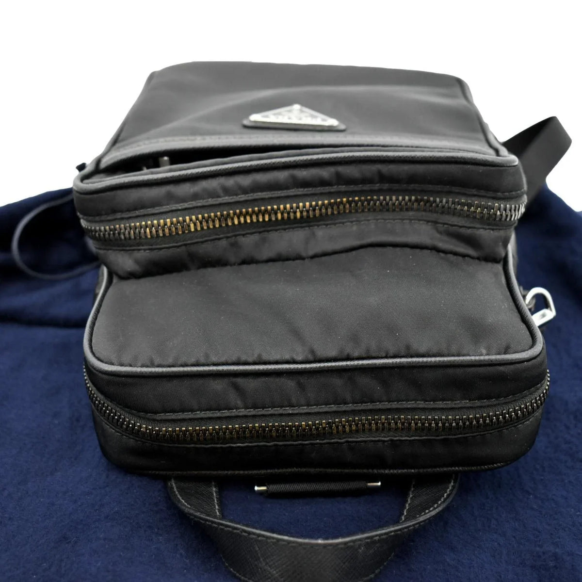 Nylon 2vz026 Backpack PRADA Used Bag Black