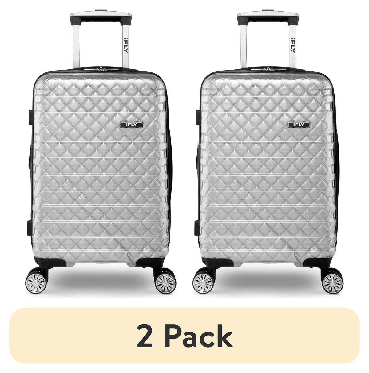 Lugagge, Versus Carry-On 20", pack) (2 Clear Hardside Spectre iFLY Silver