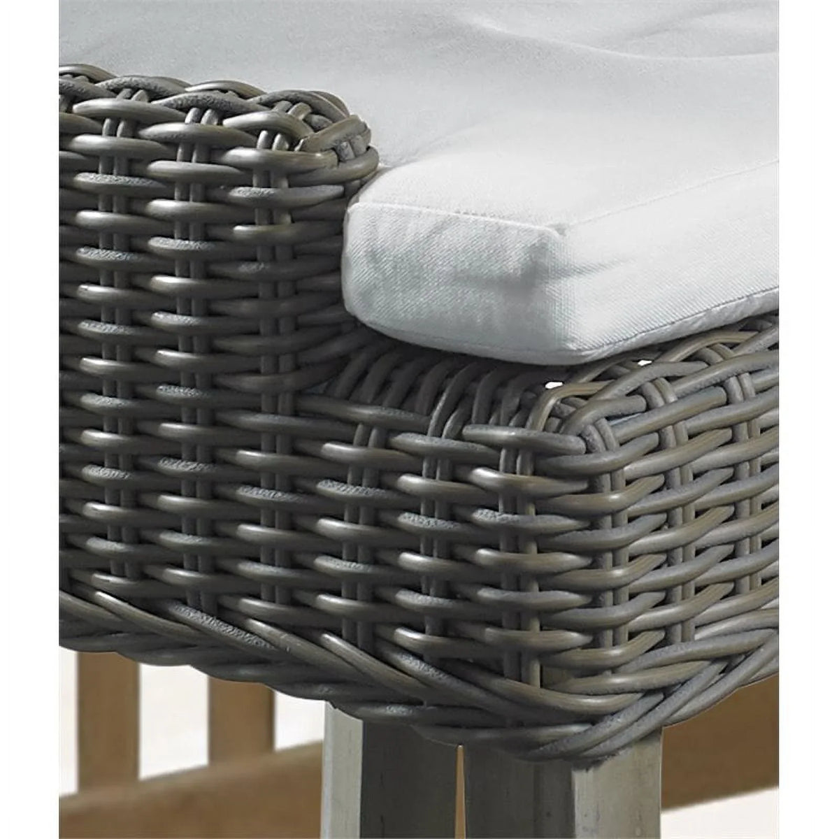 Wicker Kubu Plantation Gray in Patio Alfresco Counterstool Padma's