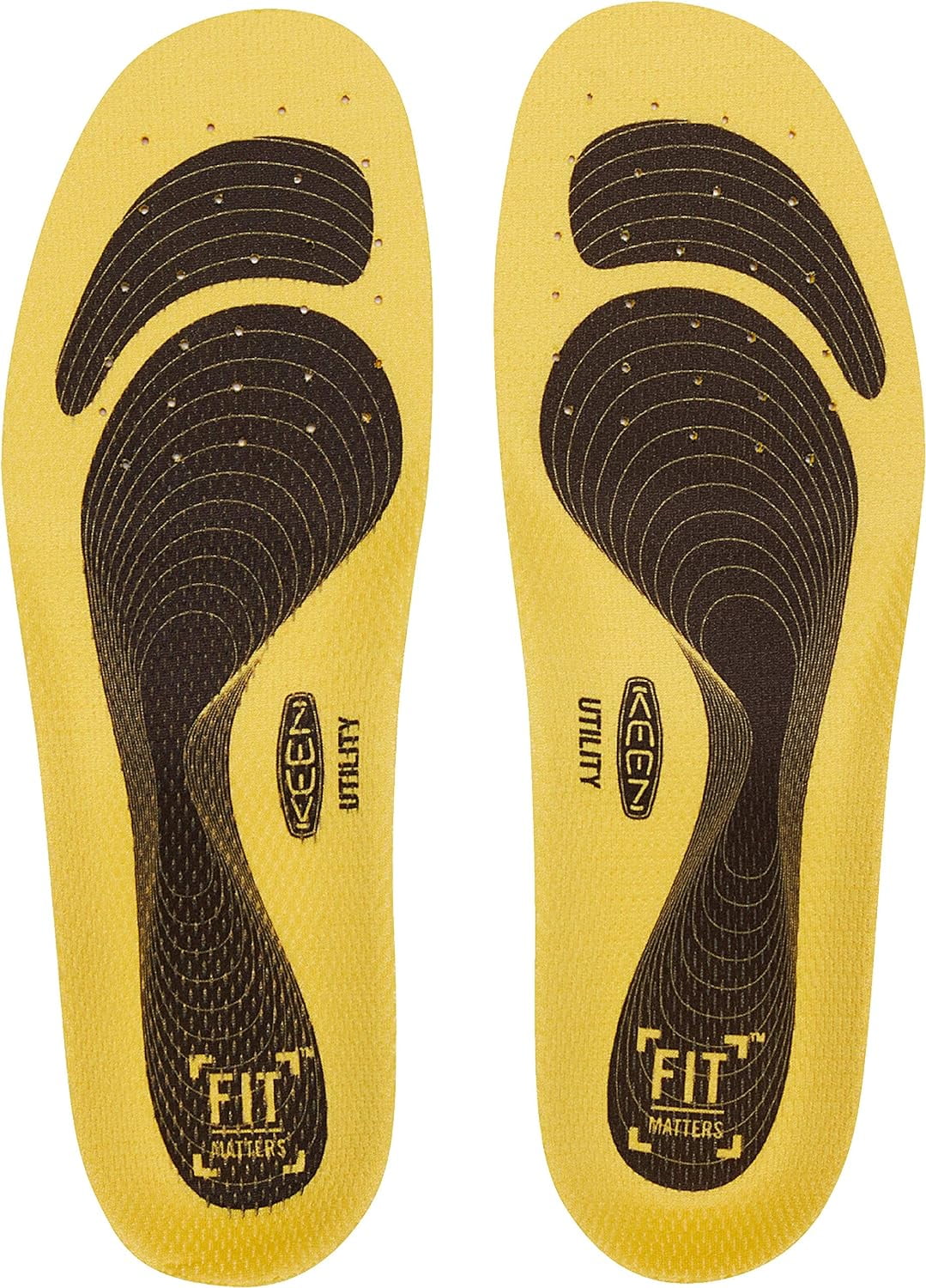 L Work for Neutral KEEN Insole Arch Utility with Yellow K-10 Replacement Boots Pad Heel in Support Mens