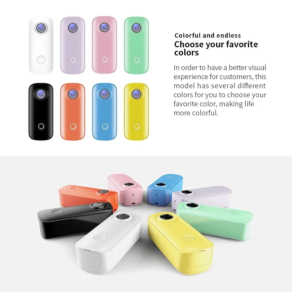 Connection Built-in Body Sharing C100 Digital with Clip APP WiFi Liquidproof Back SJCAM Magnetic Action Case 30M Video Battery 1080P30fps Liquidproof Lanyard