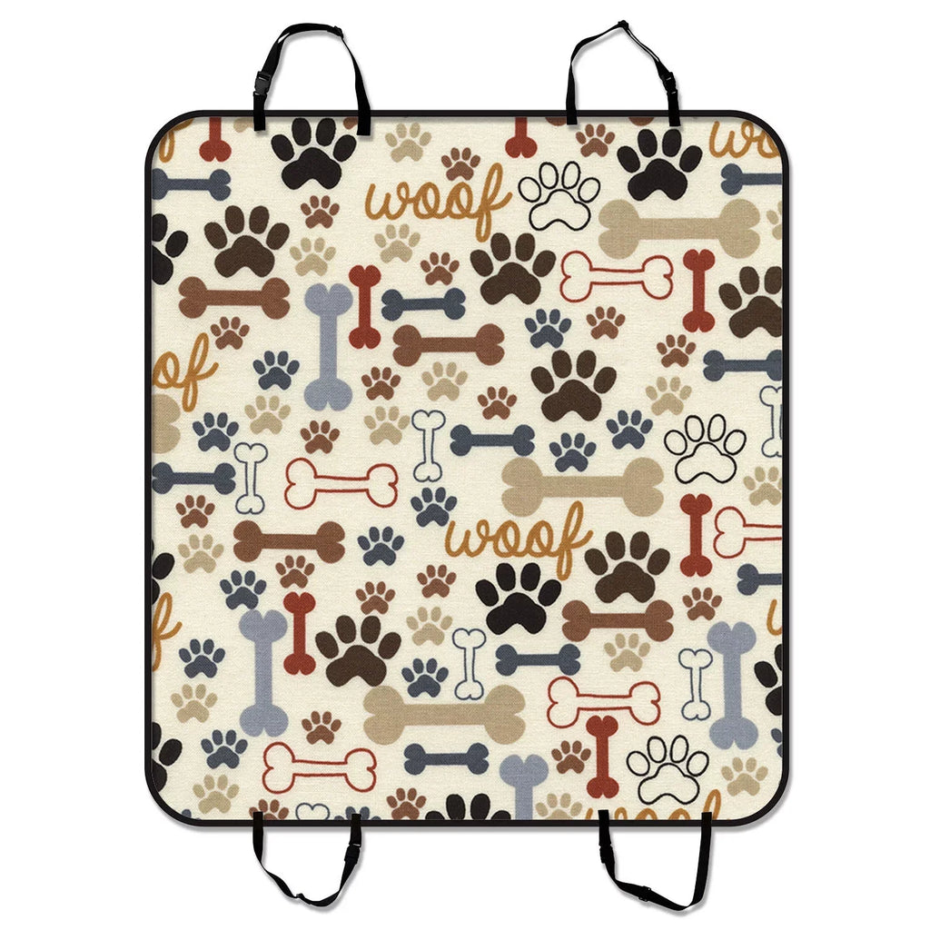 Paws Mat and Bones Cargo GCKG and Dog Dog inches Car Mat Seat 54x60 Seat Trunk Pet Hammock Cover Cars SUV Trucks Car Mat For