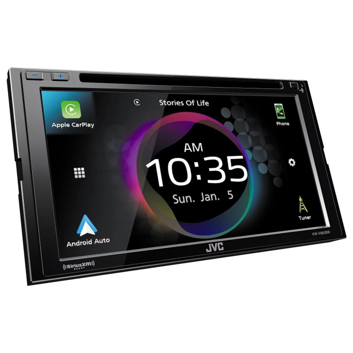Player 550 Radio DIN Audio Dual Wire Peak Upgrade AM/FM JVC Factory Power KW-V960BW and Bundle Receiver 16G Bluetooth Speaker Car with Speakers USB 6x9" Coaxial CD/DVD 4-Way Car 2x Double Combo Watt