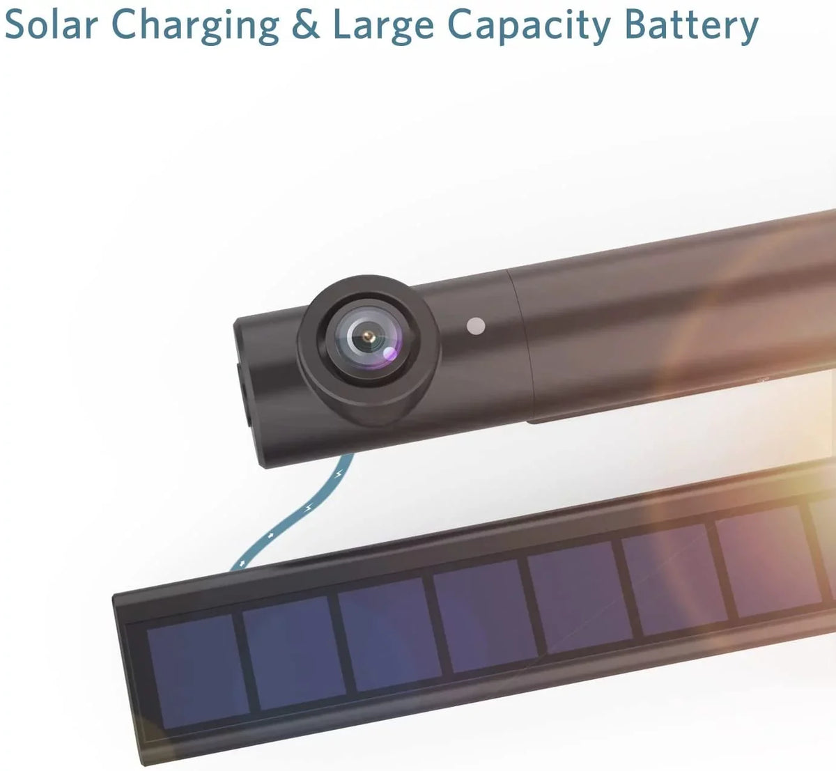 Solar Rear Cameras Camera Easy Installation with Wireless Supports Monitor, HD Backup View Systems 2 Backup Cars Kit Digital Panel