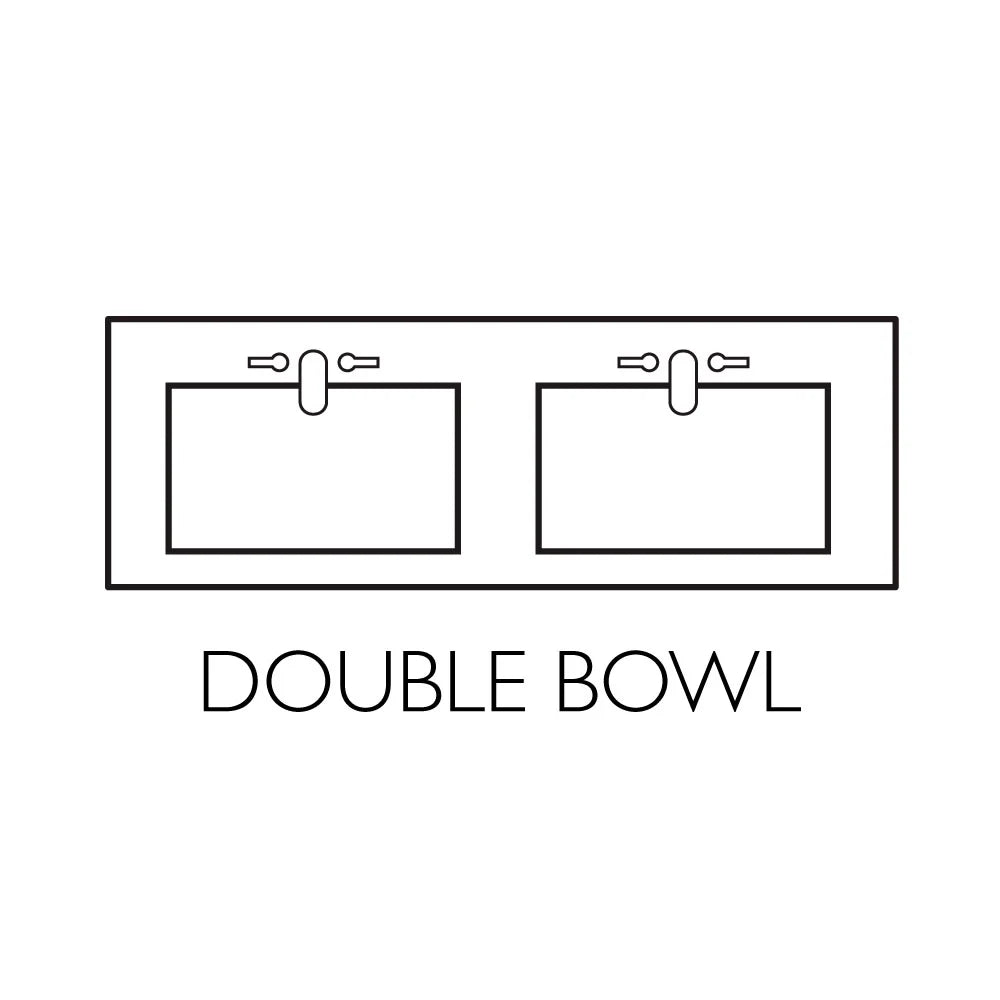 House Rectangle Design Mount Camilla Integrated 557678-WHT Vanity with Centerset Cultured Top Backsplash, Double White Solid 61-inch Marble Bowl