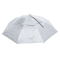 Double Cap OD 37.4" Fabric Strip, Rain Uxcell Folding Head Sun Layer Oxford Hat, with Silver Umbrella