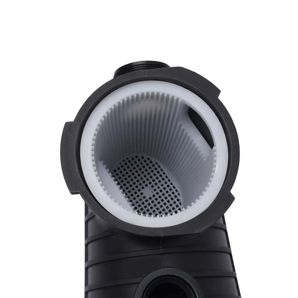 Inground/ Ground Miumaeov Connectors Basket Pool Above In-Ground Strainer with Voltage Dual Pump, and 2HP 6815GPH Swimming Pool Pump