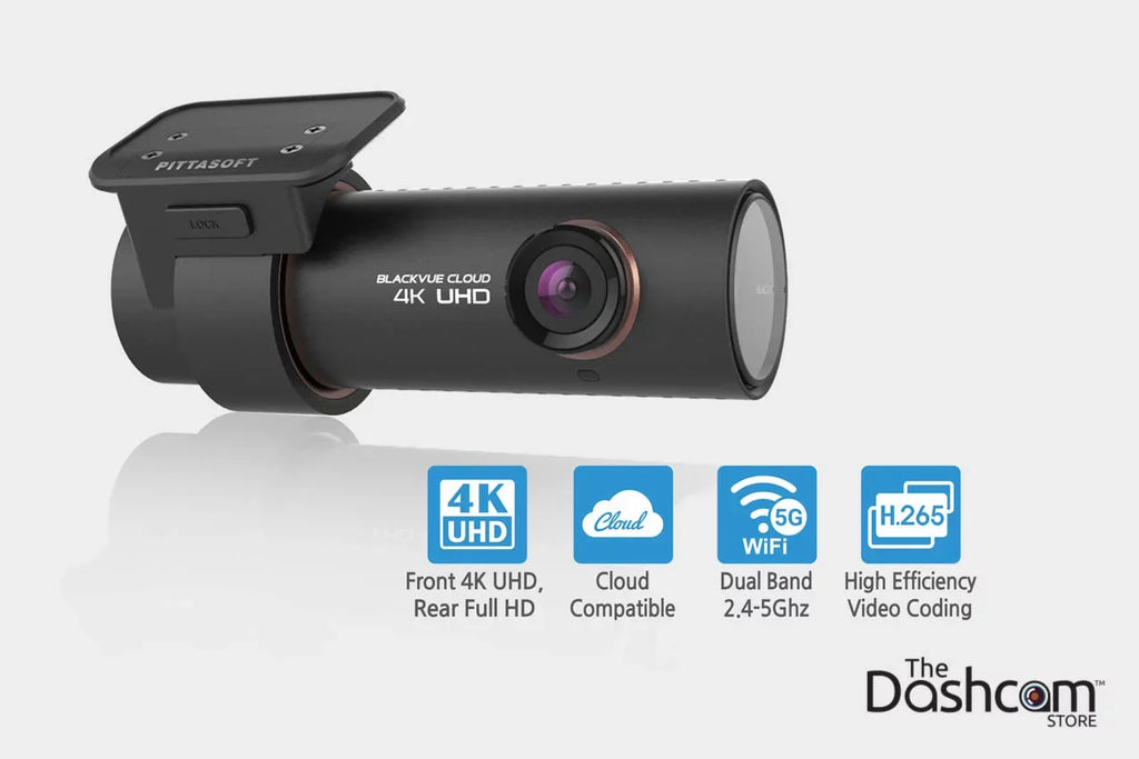 GB Dashcam 4K BlackVue Cloud-Capable WiFi Memory DR900S-1CH Card Lens 128 Single w/ GPS