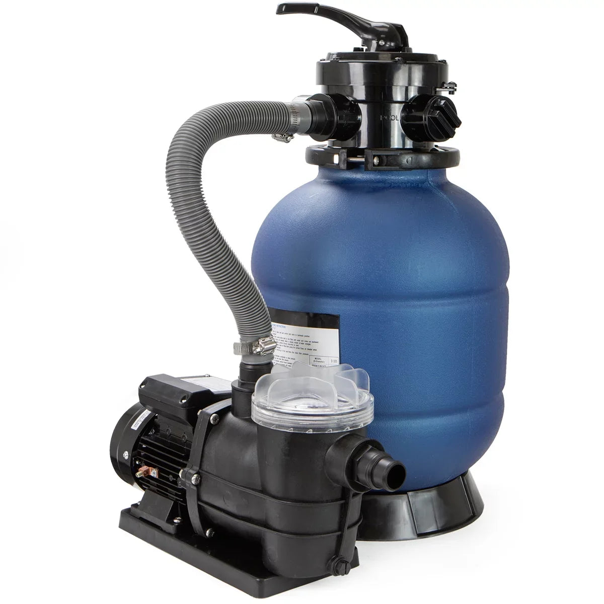 4 Above Ground Filter 13" Pump Pool with Set 3/4HP Way Sand Valve Stand inch with Pool