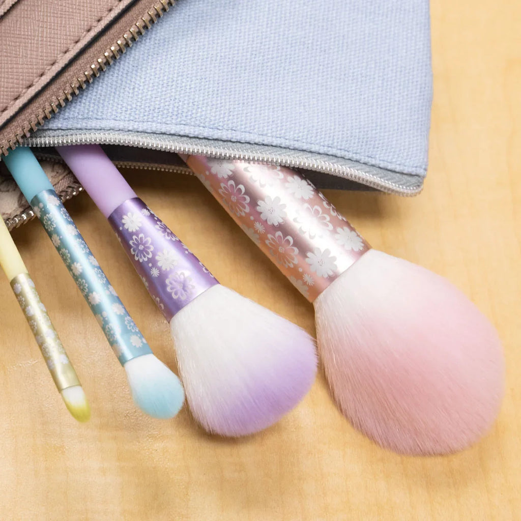 Blush, Makeup and Highlighter, Pointed Pastel Moda Brush Makeup Includes Complete Brushes Posh Shader Set, Face 5pc Brush