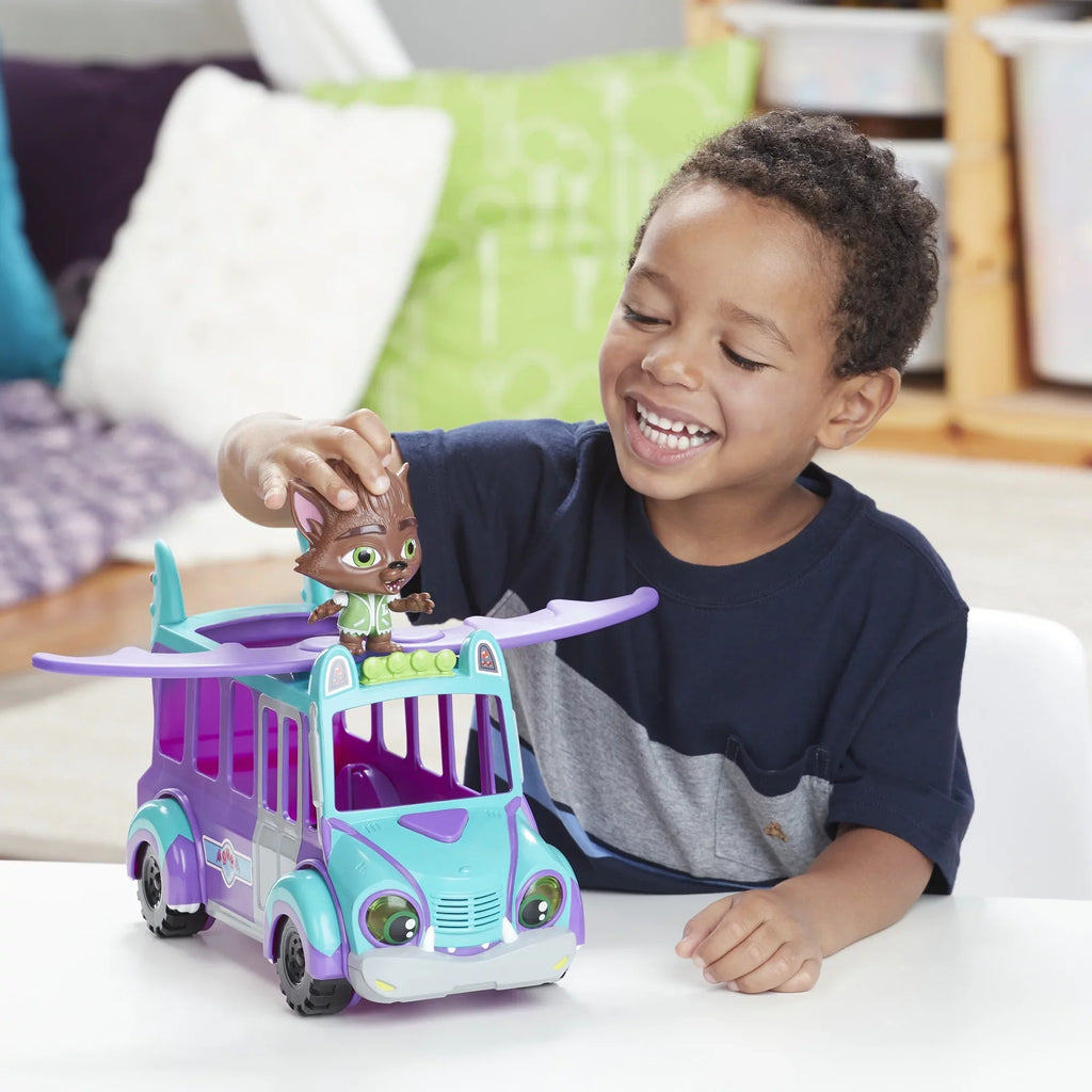 Toy and Netflix Up Monsters Lights, Sounds, Bus Super with Ages Monster and 3 GrrBus Music