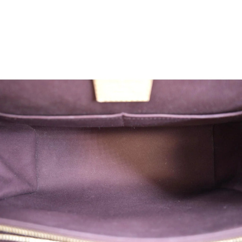 VUITTON MM Brown Bag Monogram Shoulder LOUIS Used Canvas Cluny