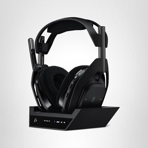 Logitech G Astro A50 X Multi-Platform Wireless Gaming Headset + Base Station for PS5/Xbox/PC: PLAYSYNC Video & Audio Switcher, HDMI 2.1 4K 120Hz VRR