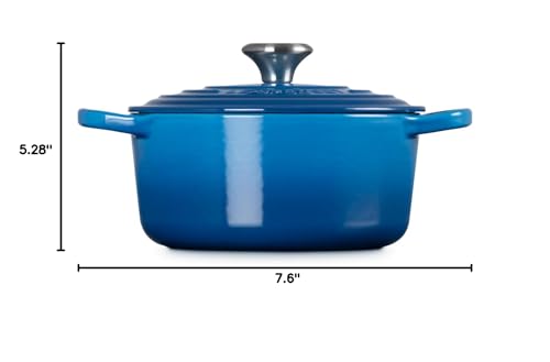 Le Creuset Enameled Cast Iron Signature Round Dutch Oven, 7.25 qt., Licorice
