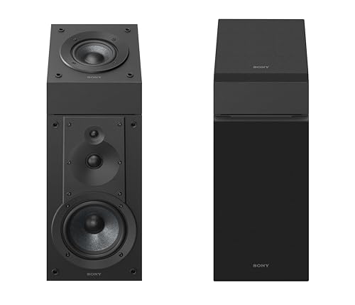 Sony CS Speakers, SS-CS5M2 3-Way 3-Driver Hi-res Bookshelf Speakers (Pair), 2025 Model