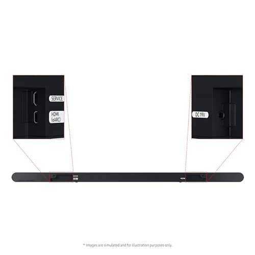 SAMSUNG S60D 5.0ch Soundbar w/Wireless Dolby Atmos Audio, All-in-One Design, Q-Symphony, SpaceFit Sound Pro, Adaptive Sound, Game Mode Pro with Alexa