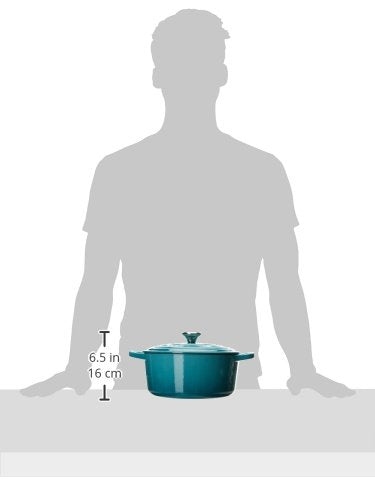 Le Creuset Enameled Cast Iron Signature Round Dutch Oven, 7.25 qt., Caribbean