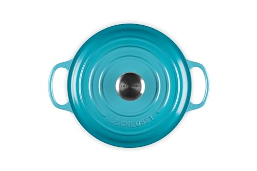 Le Creuset Enameled Cast Iron Signature Round Dutch Oven, 7.25 qt., Caribbean