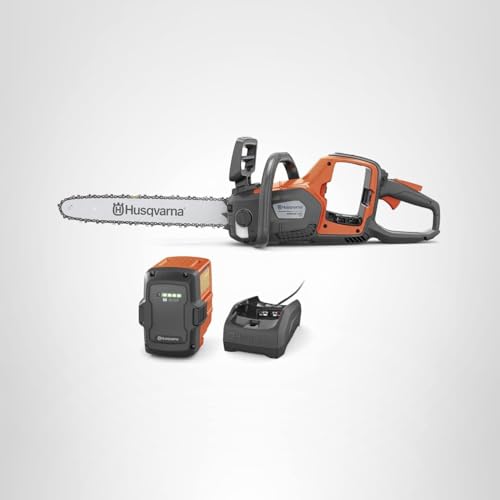 Husqvarna Power Axe 350i Cordless Electric Chainsaw, 18 Inch Chainsaw with Brushless Motor and Quiet Superior Cutting Power, 40V Lithium-Ion 7.5 Ah