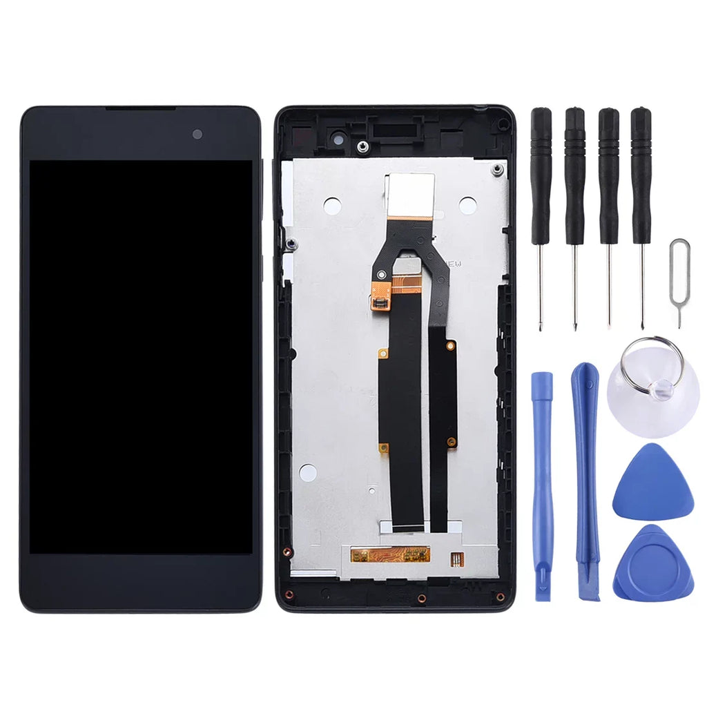 Digitizer F3313 Frame Cellphone Repair with LCD Assembly Screen Parts Xperia F3311 for Full Sony E5 OEM