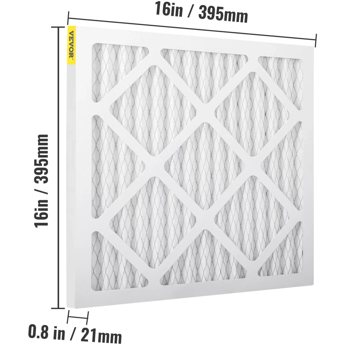 for DefendAir Set, Dri-Eaz Commercial Filter, Furnace 12pcs Bentism Air Particles, Filter Home, Pleated Capture 8, Filter, Fit Replacement Replacement, AC Good Filter MERV HEPA AC 16''x16'' for HVAC