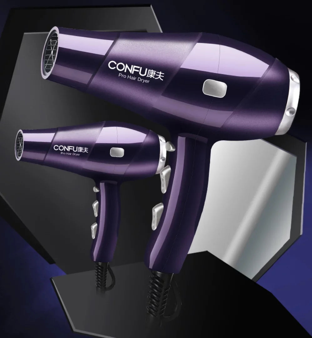 Ionic for and Hair Function Dryer, cold Concentrator air Cool Power 3 and CONFU 2 Shinier hot Button, Settings, High 2300W Dryer, Speed Hair Nozzle(Red) Heat Dryers Results, Shot for Women,