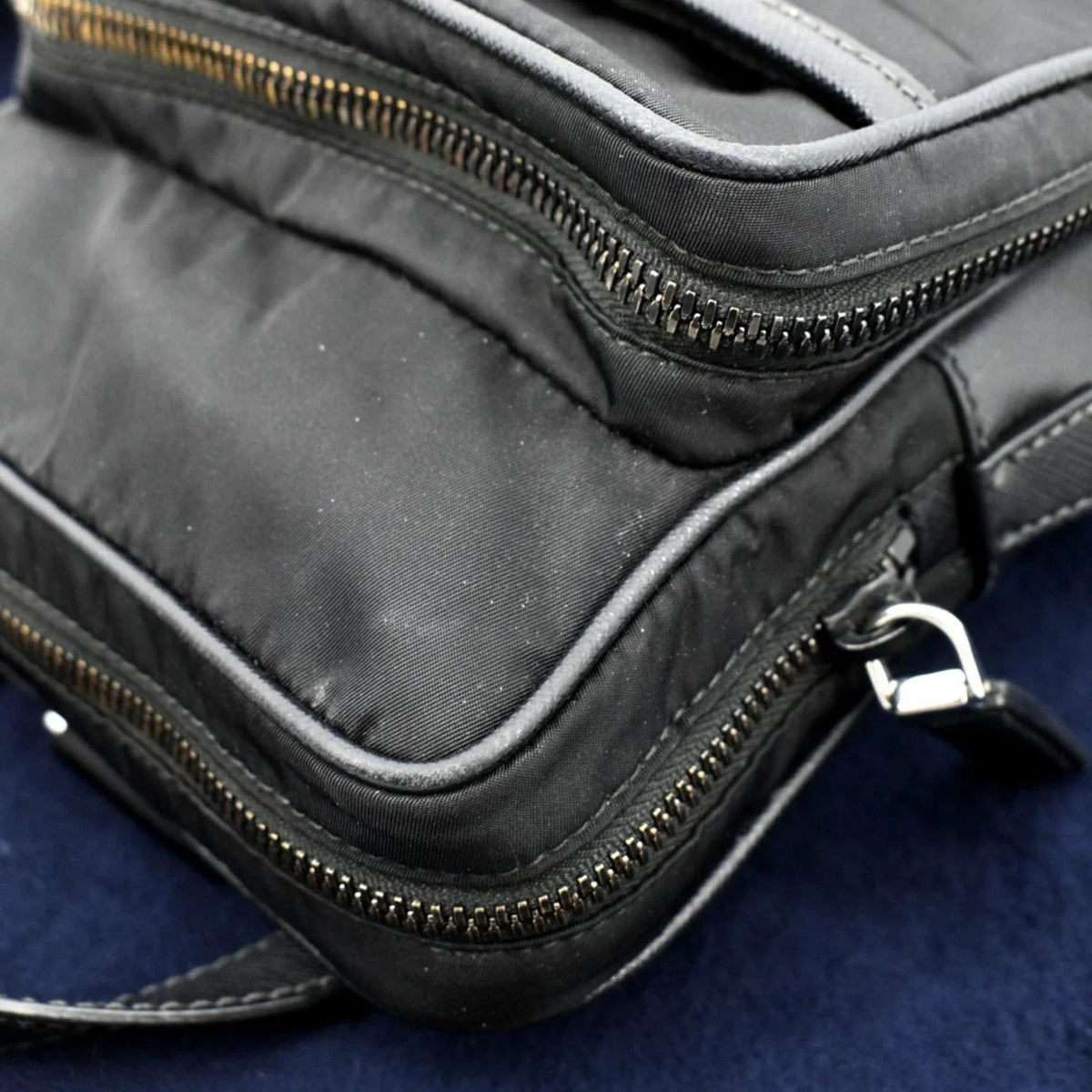 Nylon 2vz026 Backpack PRADA Used Bag Black