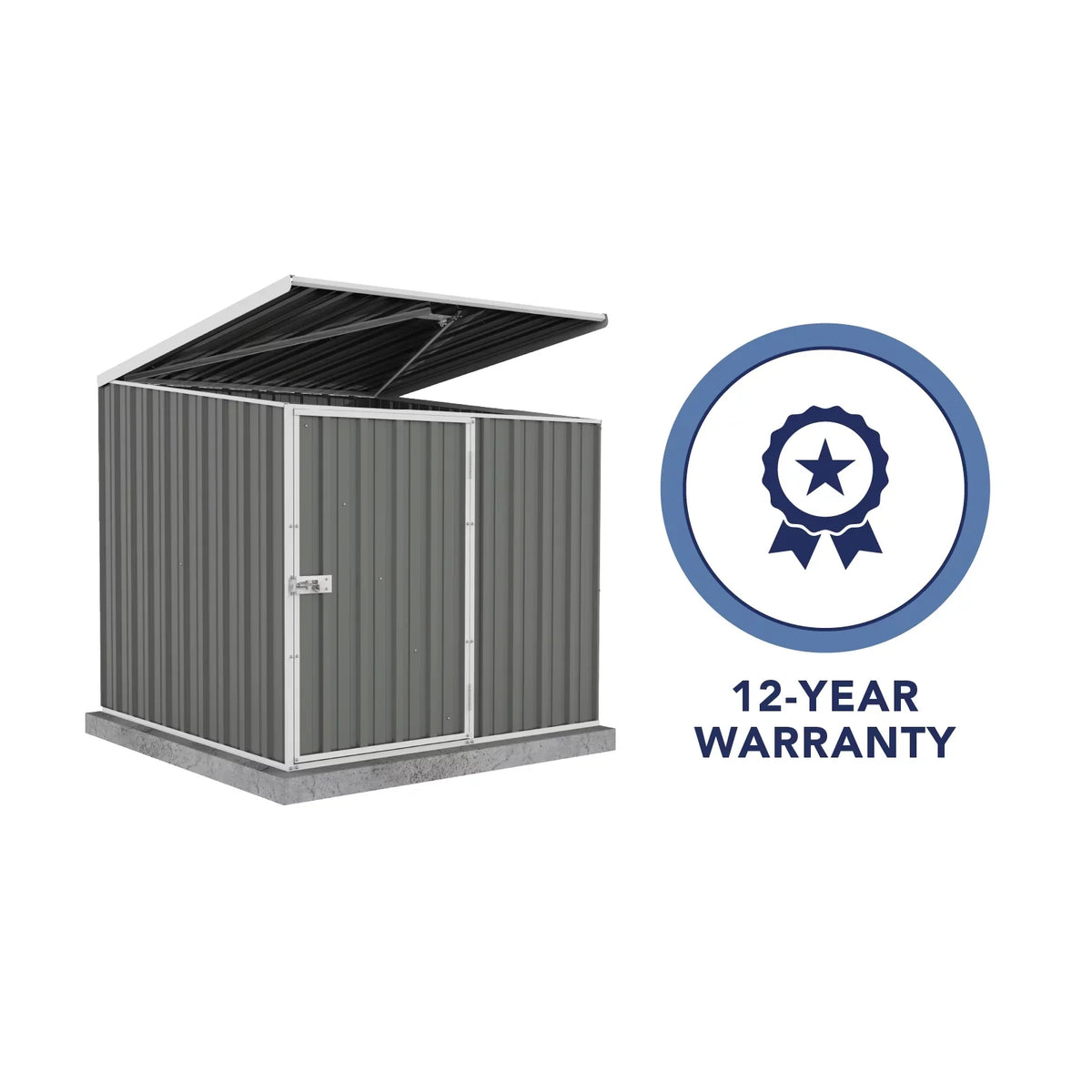 '- 5 Shed ft. Pump  x 5 Pool Absco Multipurpose Woodland Gray AB1070