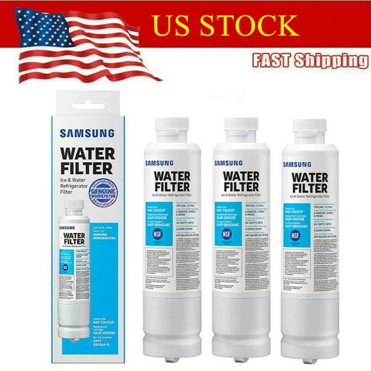 Liquid DA29-00020B Filter with HAF-CIN/EXP Refrigerator Compatible
