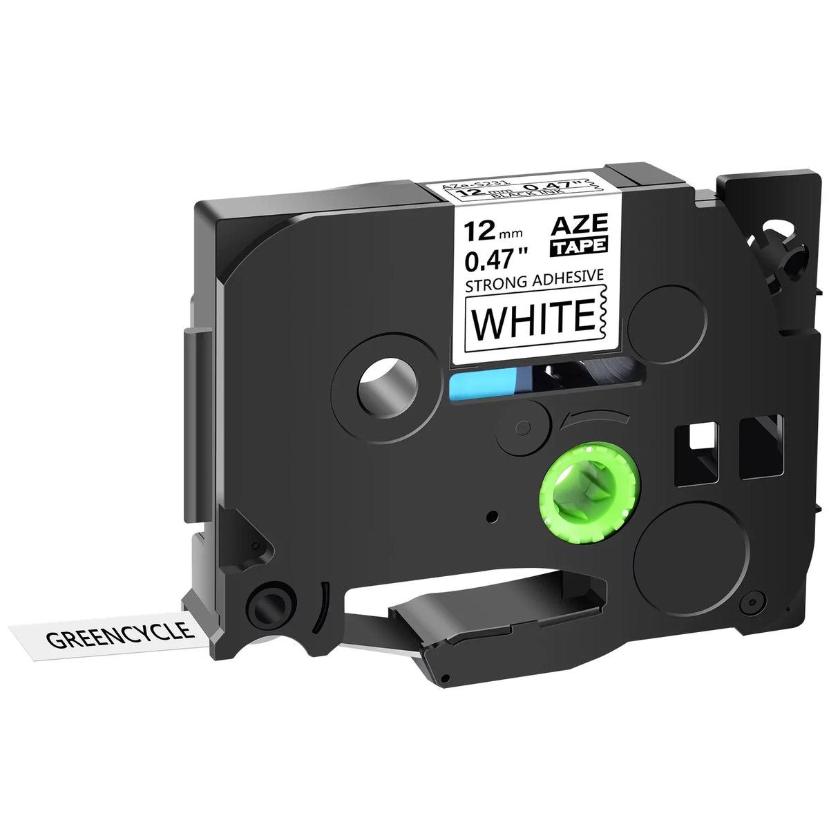 Extra Laminated Brother P-touch TZe-S231 Label TZ White TZ-S231 Tape Black TZe Strength GREENCYCLE Compatible for on 40PK TZe-231 TZ-231 12mm