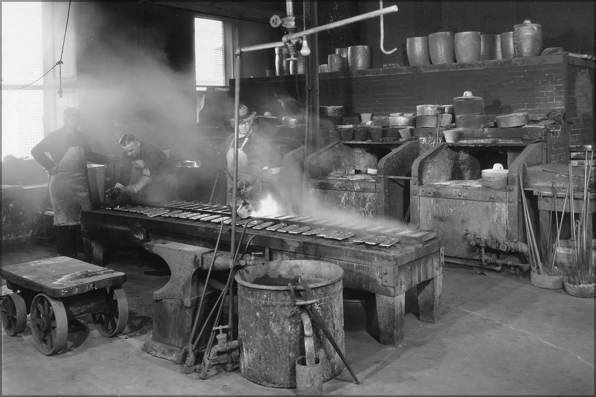 24"x36" of refinery Photograph Gallery gold process of 1935 Poster, testing