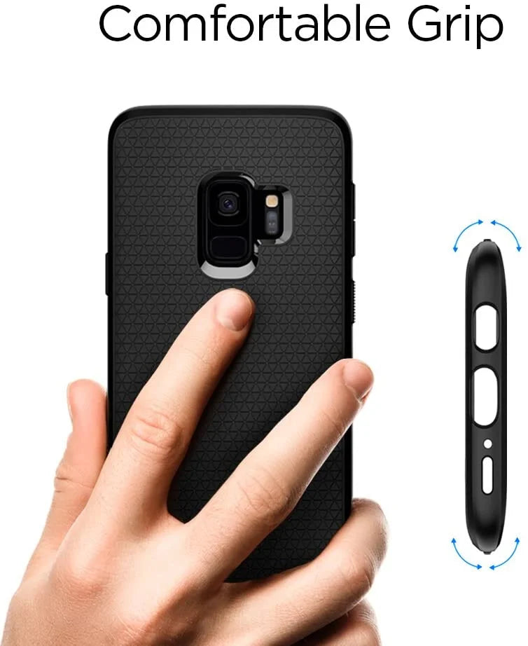 Armor S9 (2018) - Galaxy Samsung Spigen Case Matte Designed Liquid Black Air for