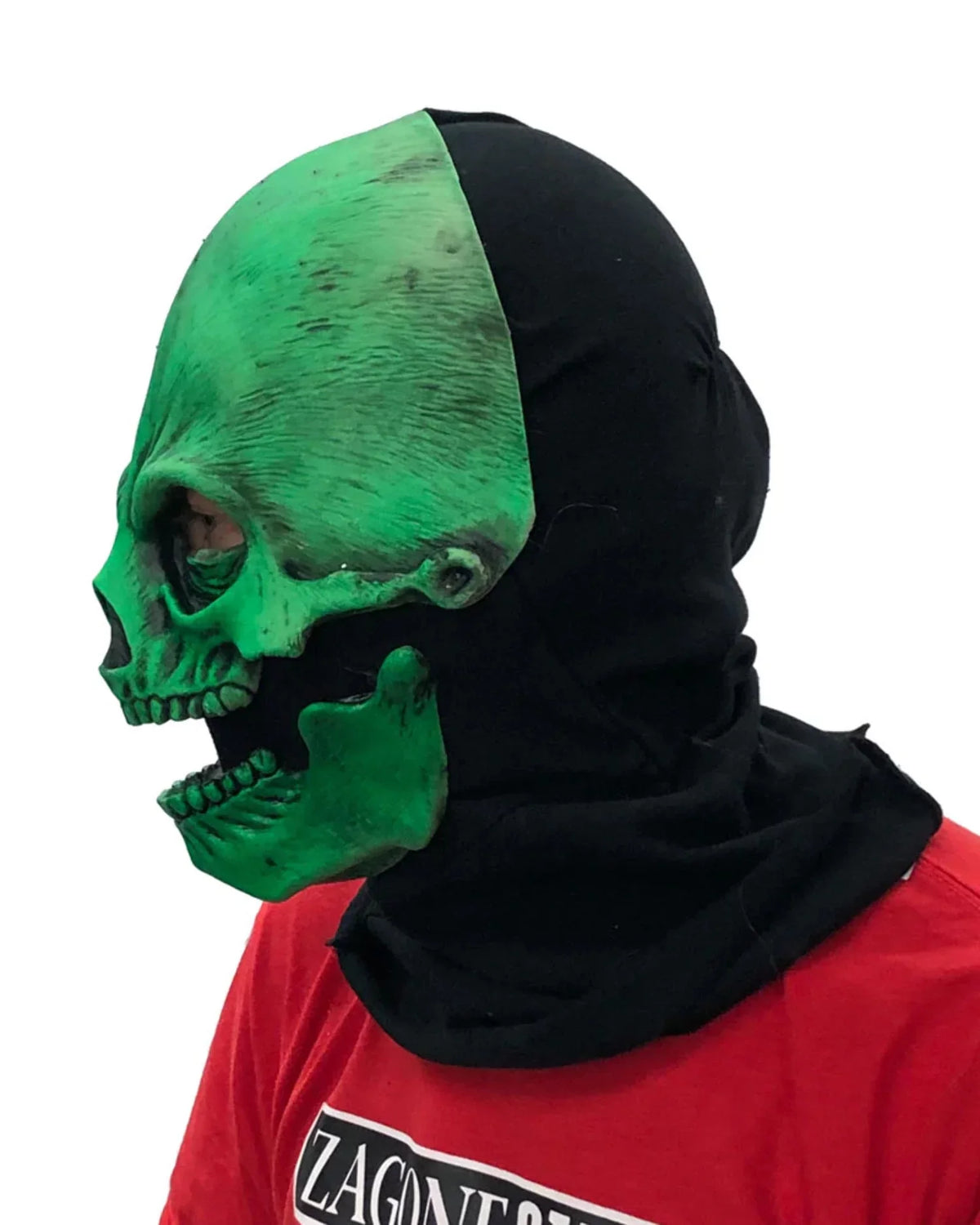 Mask Uv Sock Green Skull
